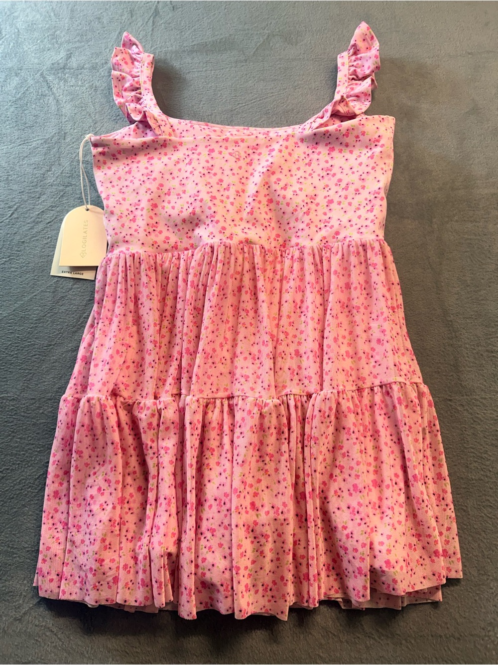 Blogilates -  Pink Floral Ballerina Ruffle Dress - Picture 5 of 7